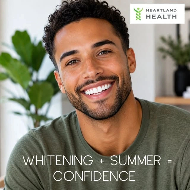 smiling man highlighting teeth whitening confidence at our dental clinic in mississauga, on